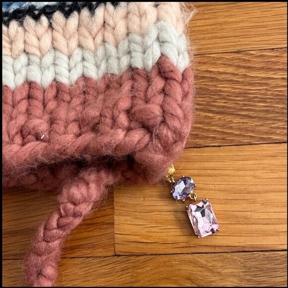 New Urban Outfitters Jaxon Mixed Knit Charm Beanie One Size main image 7